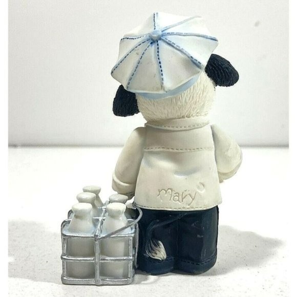 Mary's Moo Moos - Got Milk? - Enesco Cow Figurine 1999 Vintage 549355 Milkman - Picture 3 of 4
